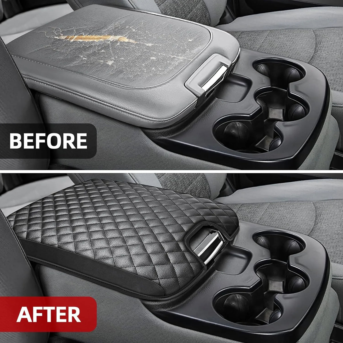 Armrest Cover for 2013-2018 Dodge Ram 1500 & 2013-2023 Ram 2500/3500/1500 Classic Jum lifestyle view