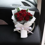 Fresh Flowers Mini Dried Flowers Bouquet for Car Air Vent Clips, Car Air Outlet Perfume Decoration, Air Fresheners Accessories