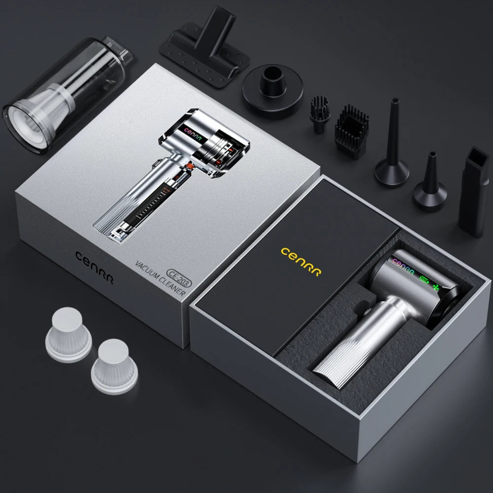 CENRR Wireless Car Vacuum Cleaner | 7500mAh Handheld Portable with LED Display alternate view