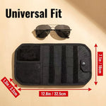 Car Sun Visor Organizer Multi‑Pocket Storage Pouch, Car Visor Holder for Cards Glasses Bills Pen, Car Interior Accessories