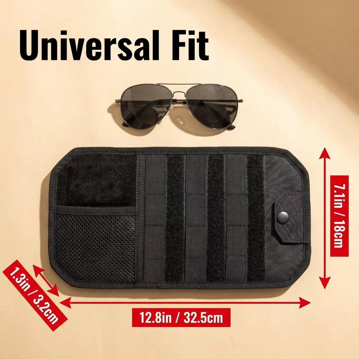 Car Sun Visor Organizer Multi‑Pocket Storage Pouch, Car Visor Holder for Cards Glasses Bills Pen, Car Interior Accessories