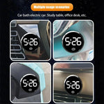 Fashionable Car LED Clock Touch-Control Dashboard Watch with LED Display Light for Fridge RV Classroom Travel Vehicle