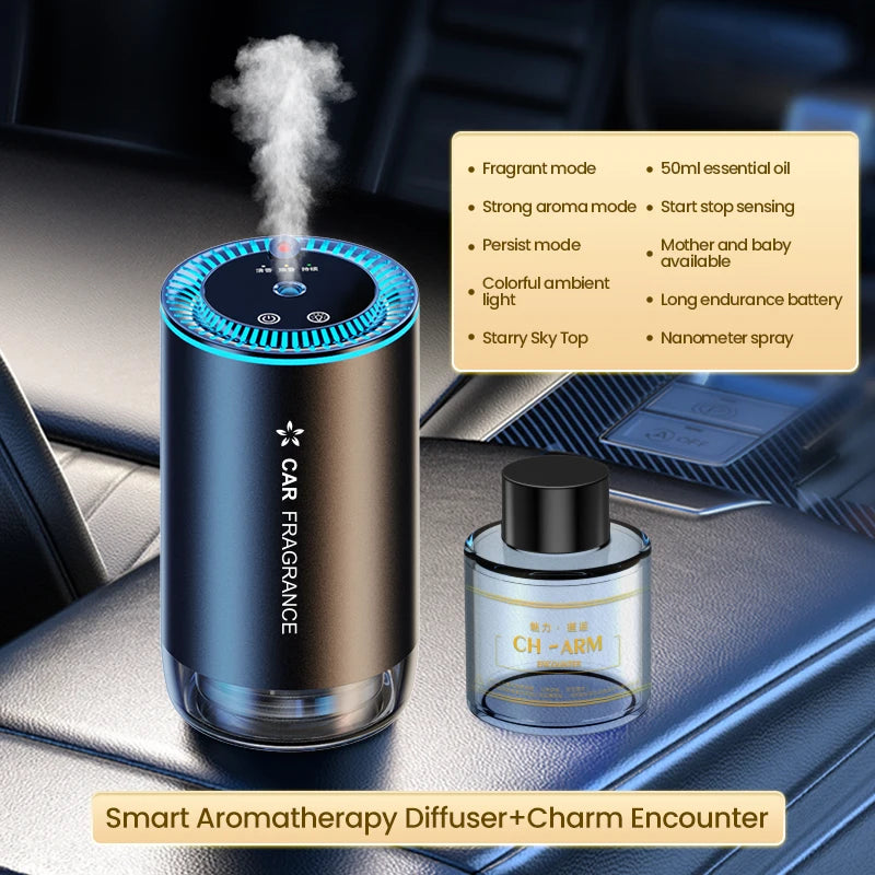 Car Smart Spray Aromatherapy Machine | Aluminum Alloy Car Mounted Aroma Diffuser alternate view