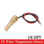2" 52mm Water Temperature Gauge 0~120℃ 7 Color Backlight | Universal Marine Car Boat R close-up view