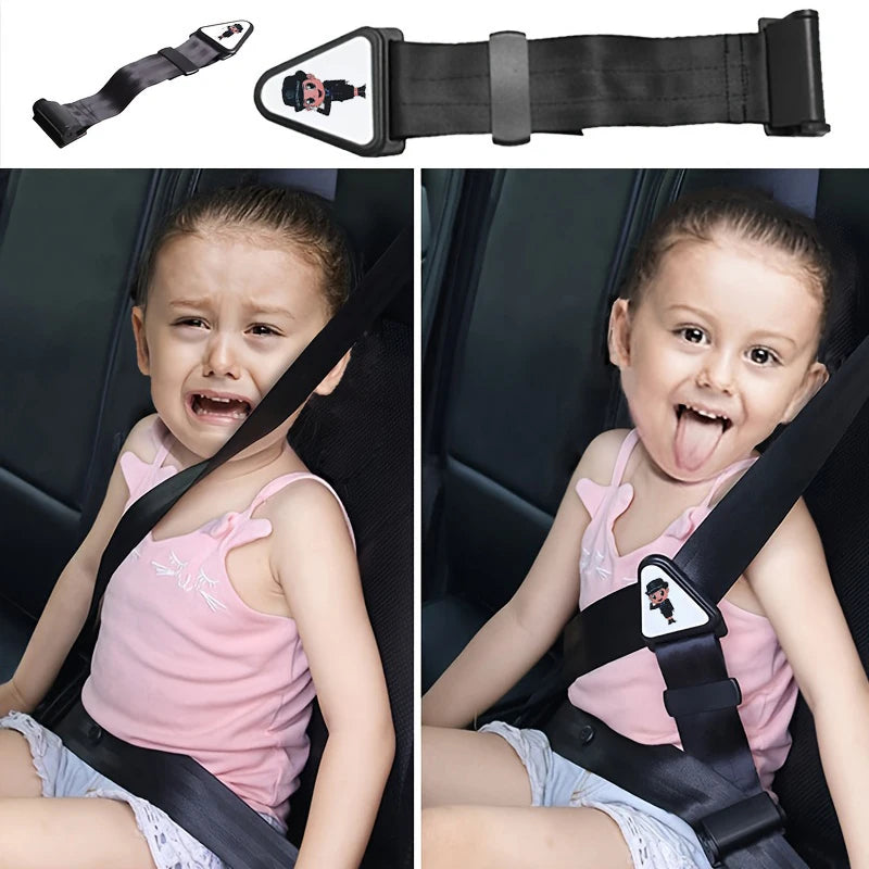 Car Child Safety Belt, Prevents Movement, Adjustable Fastener, Safe and Comfortable, Anti-Neck-Stran