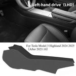 For Tesla Model 3/Y/YL Juniper Center Control Side Anti-kick Pad Leather Anti-dirty Protective Cover Defense Foot Mat Accessory