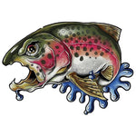 Car Stickers Wild Brown Trout Caravan Accessories Personality, Sticker Products Exterior Parts PVC Stylish, Decoration Cute,