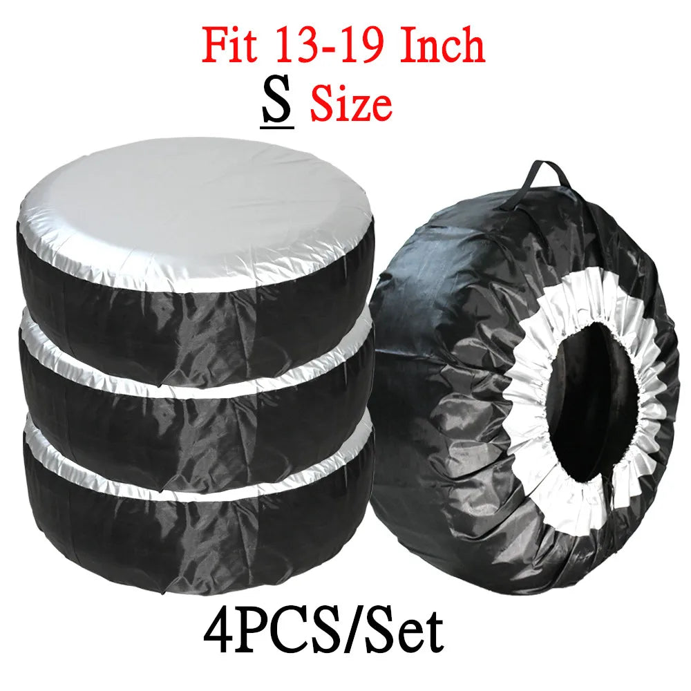 Spare Tire Cover Case | Waterproof Wheel Storage Bag for Vehicle Protection close-up view