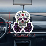 Purple Skull Car Air Freshener | Long-Lasting Perfume Pendant alternate view