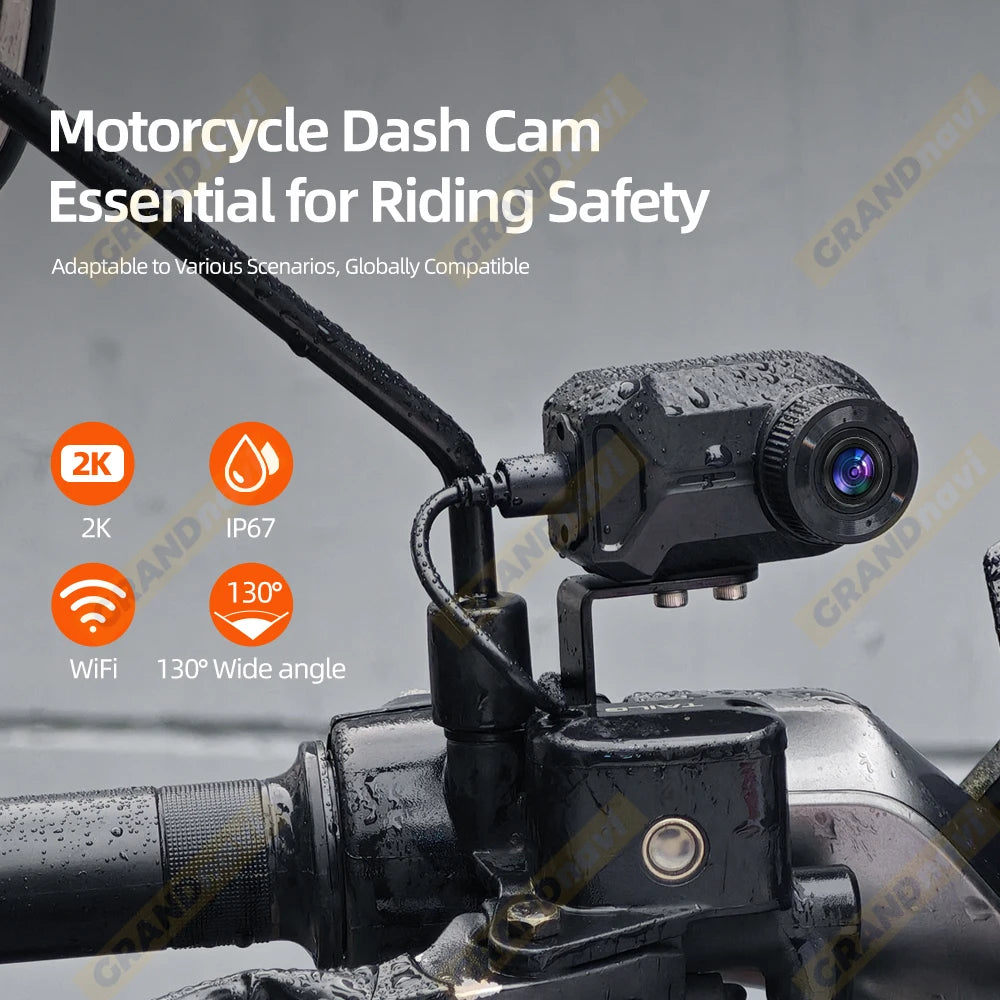 Motorcycle Dash Cam 2K 30fps WiFi | Helmet Driving Recorder detail view