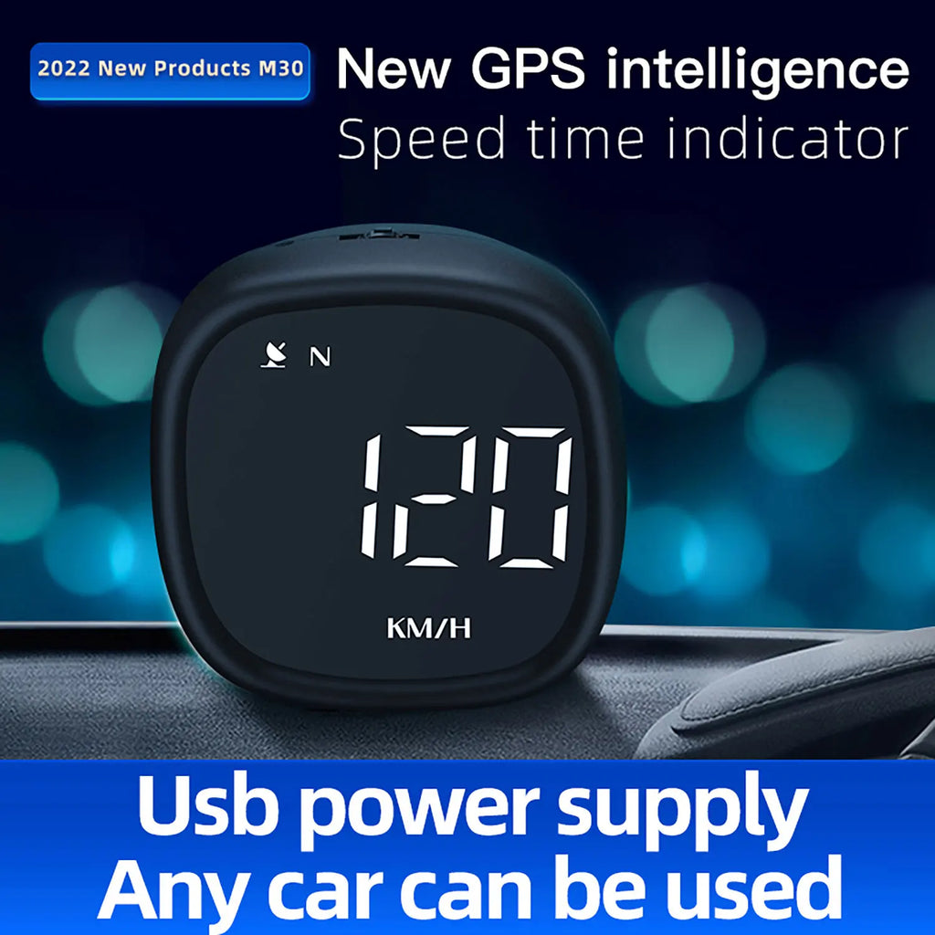 Vehicle Universal GPS Speedometer, Car Beidou Universal Odometer, HUD, Clock, Overspeed Alarm, Compass, High-Precision Instrumen