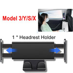 Headrest Tablet Holder for Tesla Model 3 Y Juniper | Back Seat Phone Mount with 360° Sta detail view