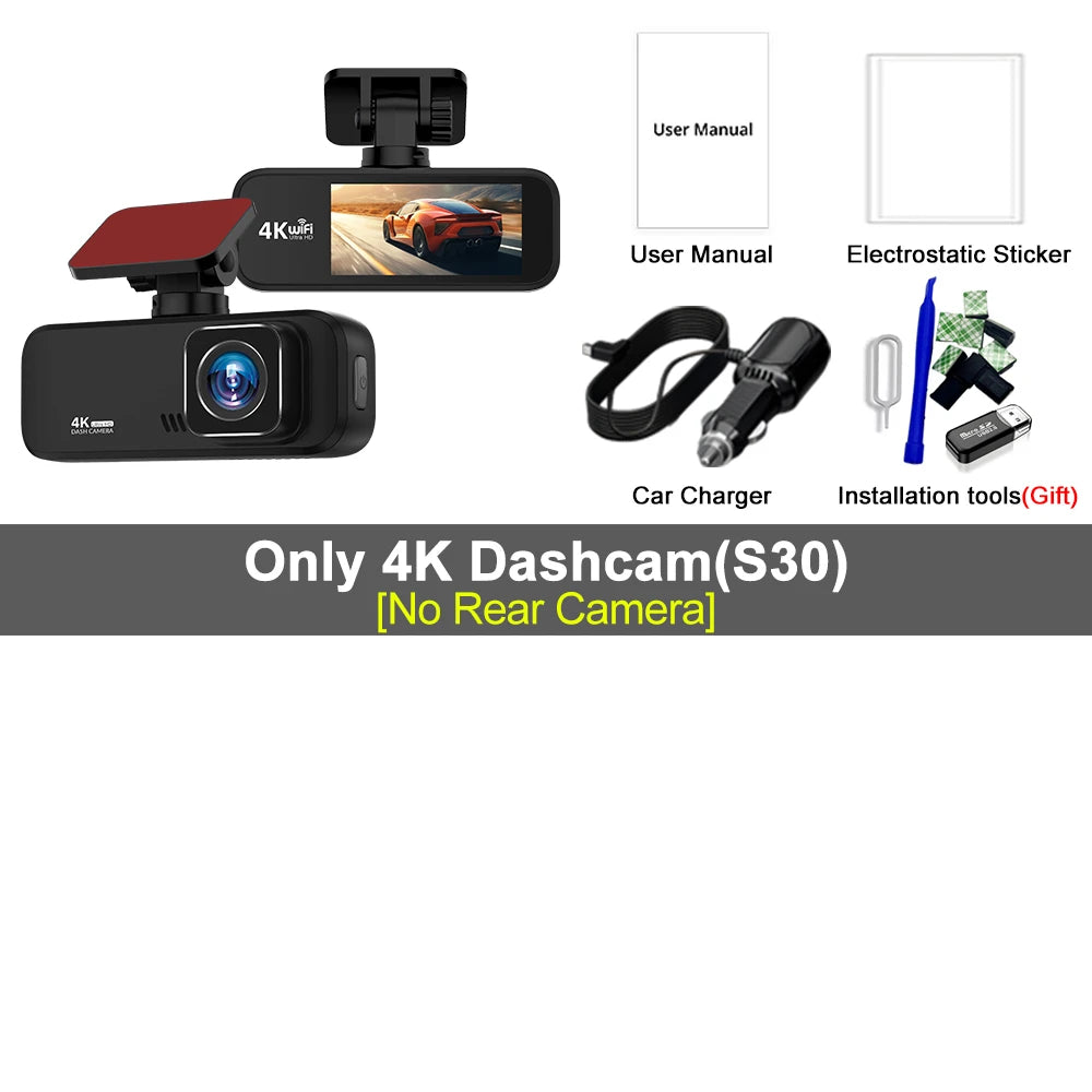4K Dash Cam WiFi GPS Car DVR | 2160P Drive Recorder detail view