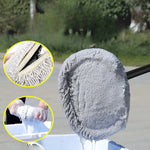 Car Wash Brush Car Cleaning Brush Telescoping Long Handle Mop Soft Hair Chenille Broom close-up view