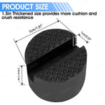 Universal Car Lift Jack Support Stand Rubber Pads Frame Protector Wheel Dolly Slotted alternate view
