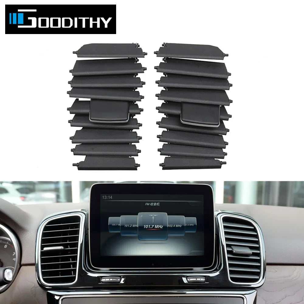 Car Center Dashboar AC Air Outlet Vent Grille Blade Slider Clip Repair Kit For Mercedes Benz W166 W292 M ML350 GL450 GLE GLS