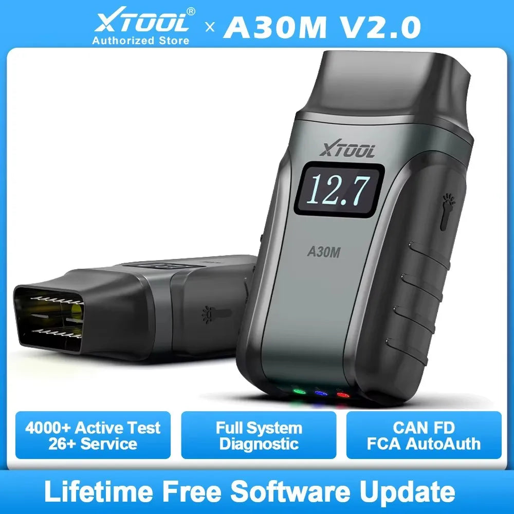 Newest XTOOL Anyscan A30M Lifetime Free Update ALL System Car Diagnostic Tools 26 Resets Bi-directional CANFD Auto OBD2 Scanner