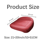 1PCS Nappa Leather Car Seat Cover Full Wrap Driver Car Seat Protector Mat Anti-Slip B lifestyle view