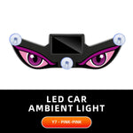 Solar Powered Car Neon Light Wireless Cool DEMON EYE Led Ambient Light Suction Cup US lifestyle view