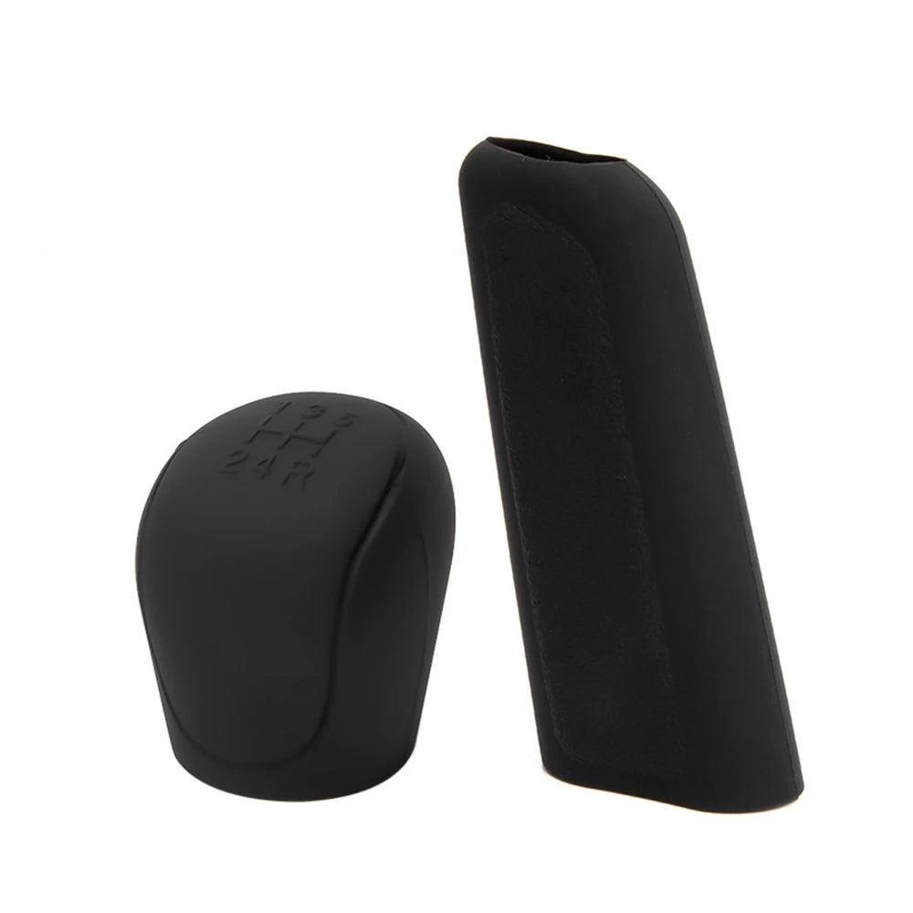 Silicone Gear Shift Knob Cover Handbrake Non Slip Grip Handle Case Automobiles Gear Shif detail view