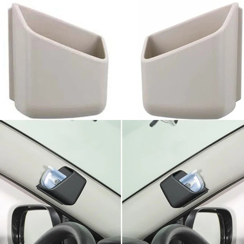 Car Pillar Storage Box Card Holder Organizer