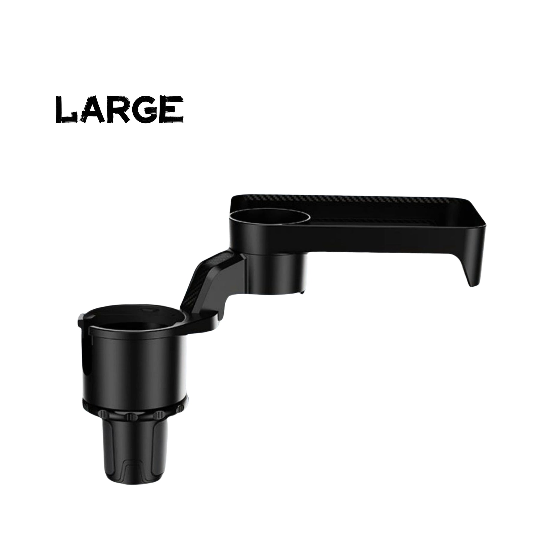 Car Cup Holder Tray with Rotating Expandable Tray | Convenient for Takeout, Keys, Phone detail view