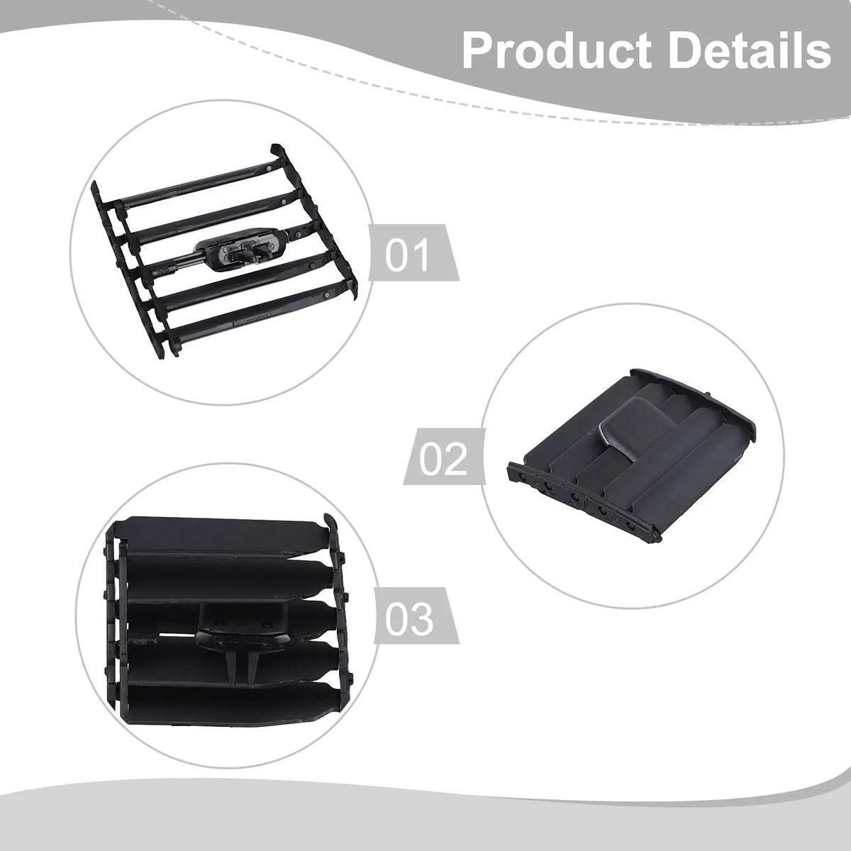 Car Interior Rear AC Air Vent Center Air Vent Grill OEM Part Number 5G0819203 Stable Characteristics Brand New