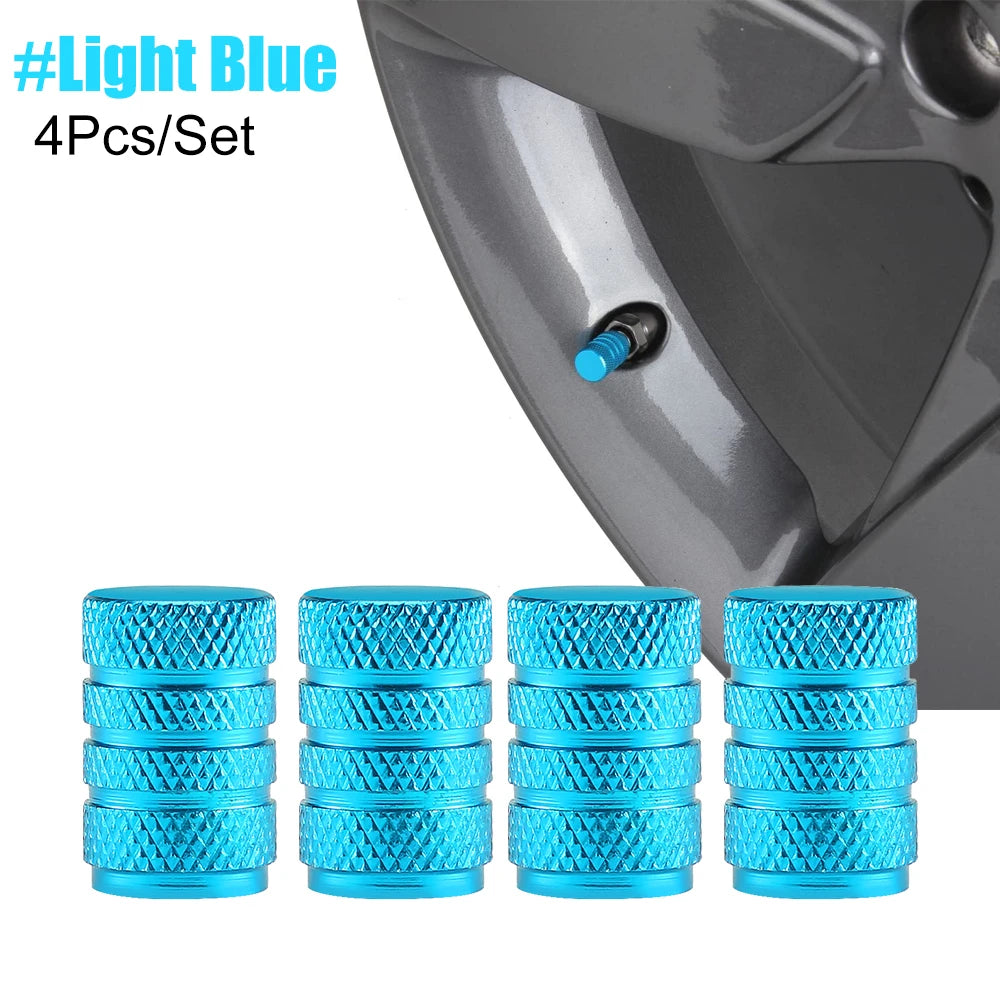 Aluminum Tire Valve Caps | Dustproof Universal Stem Covers for Cars, Bikes, Trucks, M alternate view
