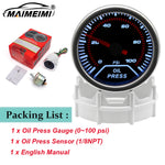 52mm Analog Gauge Set | White LED Car Gauges with Holder lifestyle view