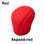 1PC Manual 5/6-speed Car Interior Accessories Car Silicone Gear Shift Knob Cover Shift close-up view