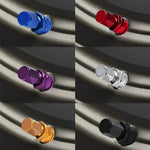 TQQTQQ 4Pcs Short Metal Bolt Tire Valve Stem Kit | Car Truck Motorcycle Accessories additional angle
