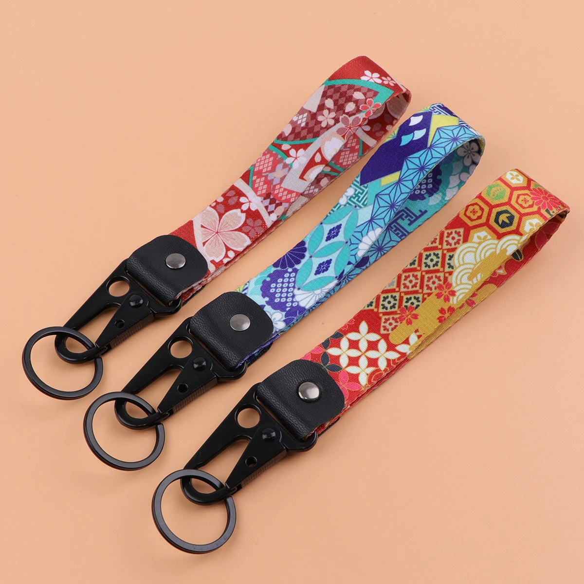 Datura Flower Car Keychain Key Ring detail view