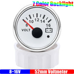 ZMFJH 7 Color Light 52mm Car Gauge Set | Fuel Water Level Voltmeter Oil Pressure Temp lifestyle view