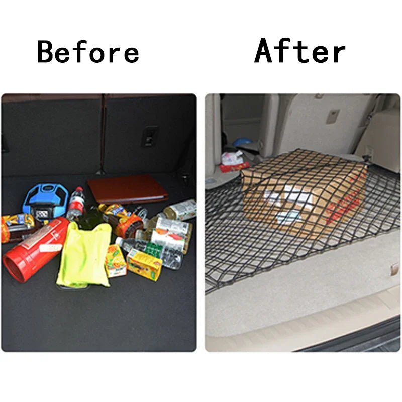 Car Trunk Elastic Cargo Net Nylon Mesh Organizer lifestyle view