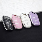 Soft TPU Car Key Case Cover Fob For MG ZS EV MG4 HS EHS MG5 MG6 MG3 MG7 GT ZX For Roewe RX5 ERX5 RX3