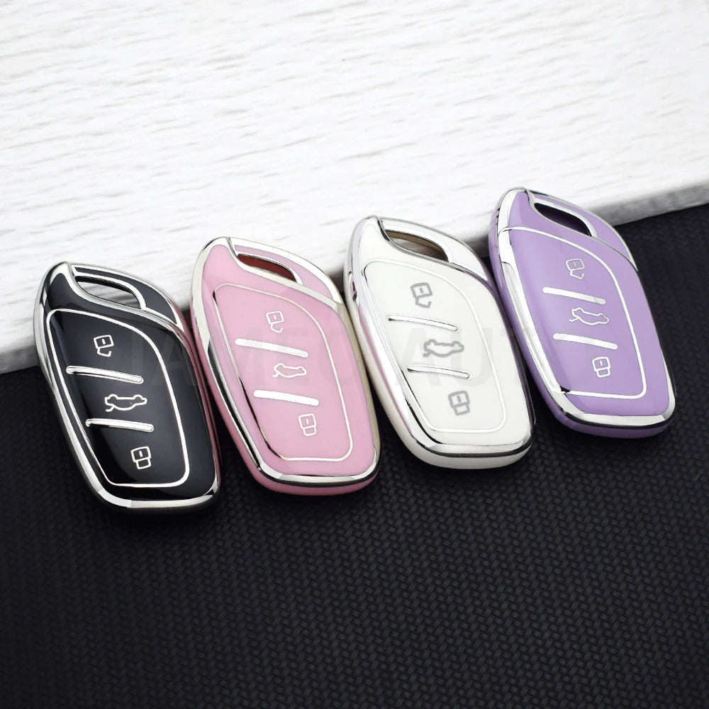 Soft TPU Car Key Case Cover Fob For MG ZS EV MG4 HS EHS MG5 MG6 MG3 MG7 GT ZX For Roewe RX5 ERX5 RX3
