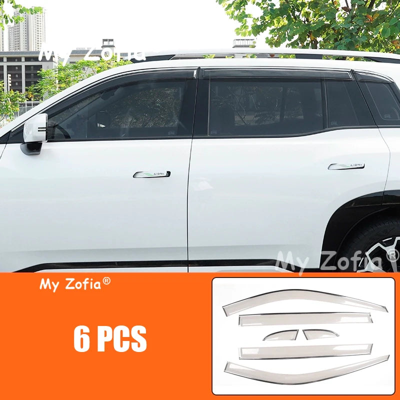 For GAC AION V 2024 2025 2026 Car Side Window Vent Visor | Sun Rain Deflector Guard lifestyle view