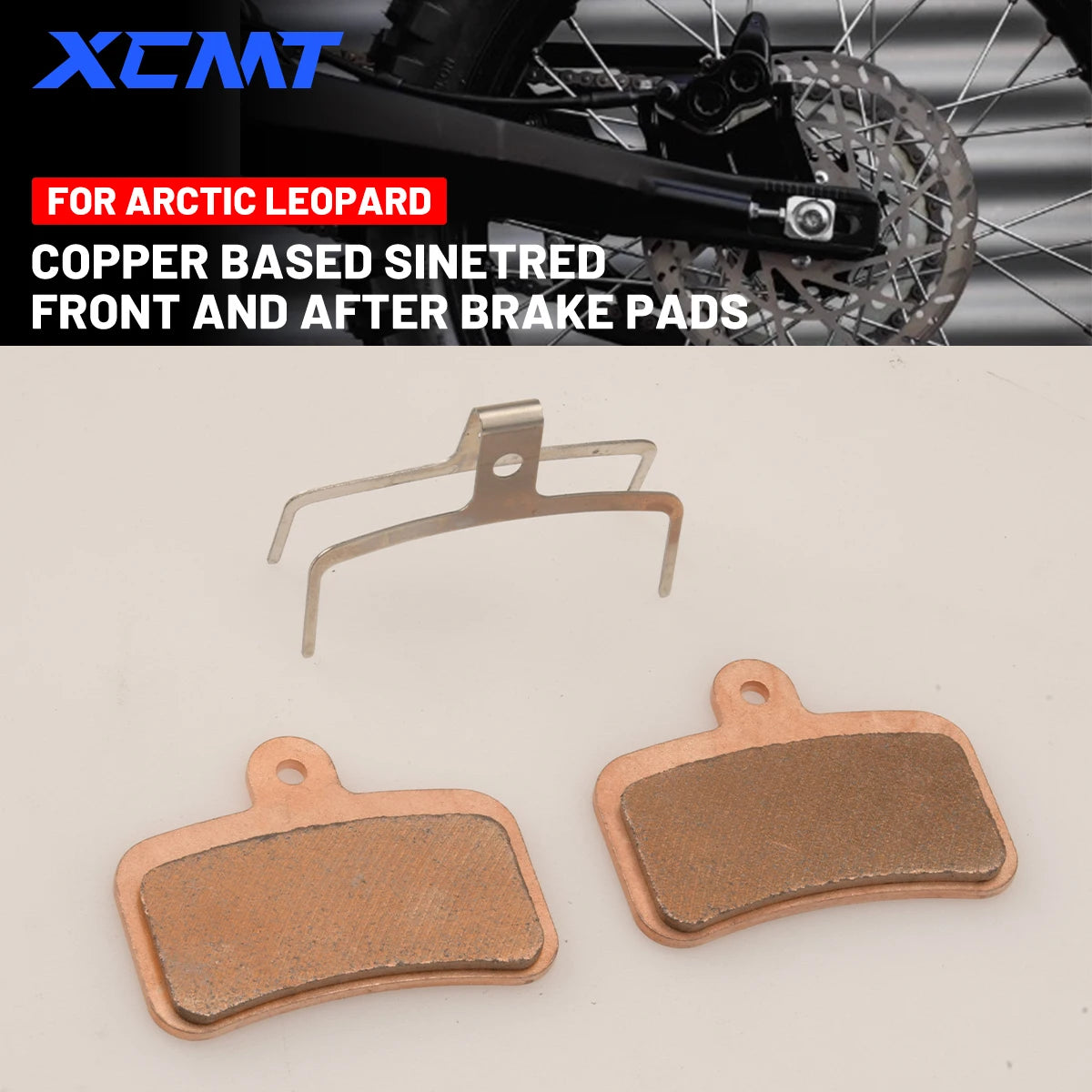For Arctic Leopard Cloud Leopard Pro S Copper Based Sintered Disc Brake Pads | Motorcycle Front and
