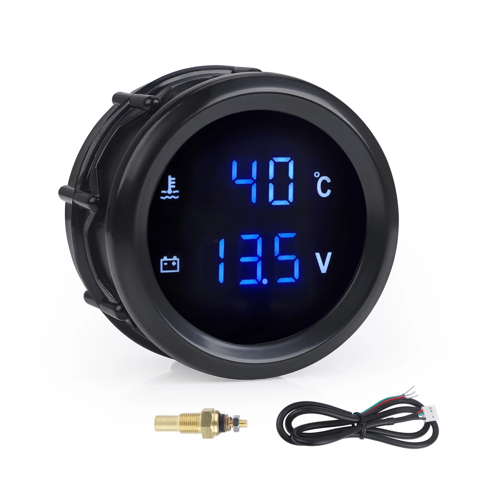 2" 52mm Digital Turbo Boost Gauge PSI BAR Car Water Temp Voltmeter Tachometer Rpm Gauge Oil Temp Oil