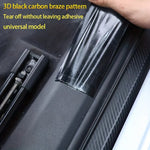 9pcs Carbon Fiber Car Door Sill Protectors: Vinyl Wrap Stickers for Maximum Protect additional angle