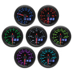 52MM 7-in-1 Car Gauge Set | LED Dual Display with Sensors for 12V Gasoline Vehicles alternate view