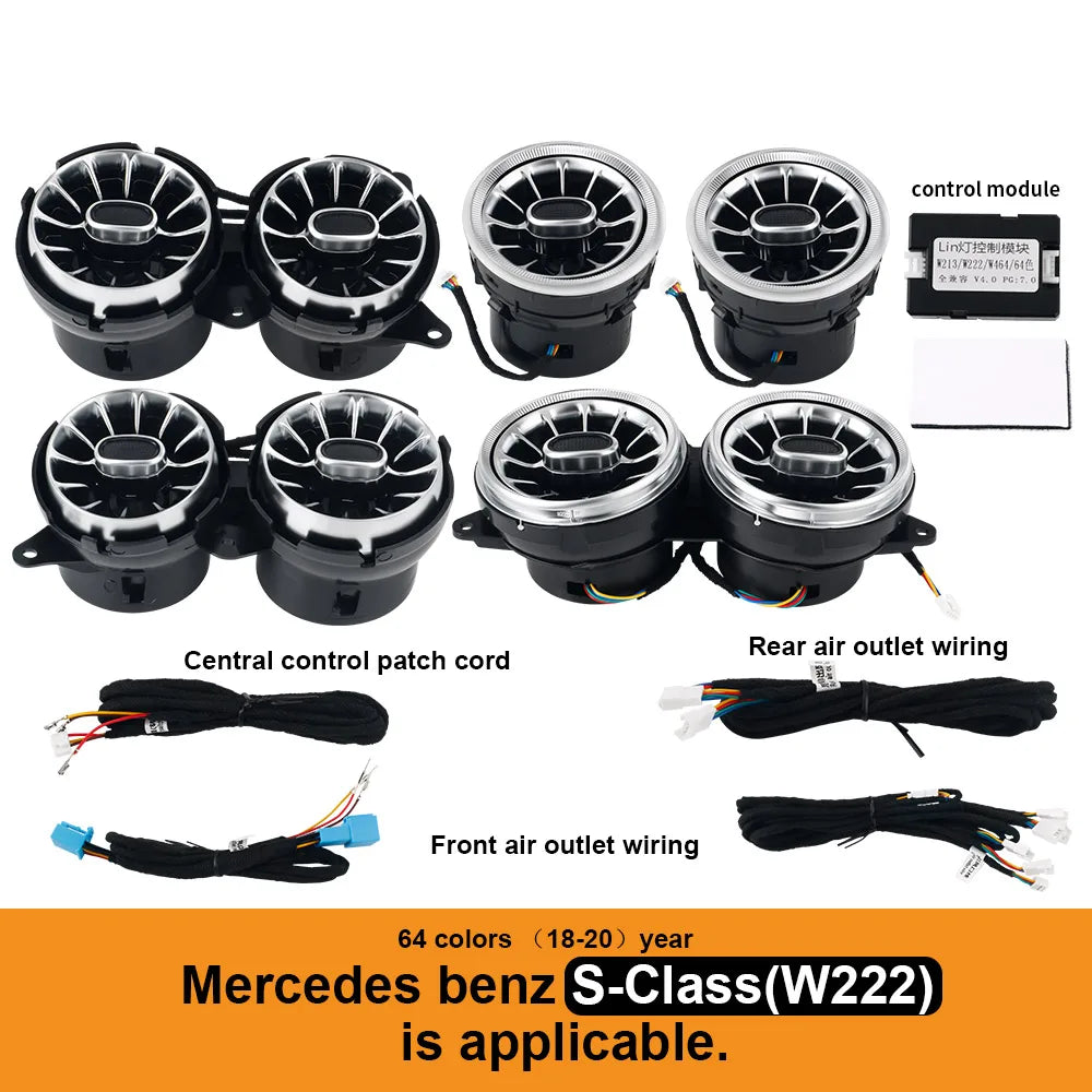 For Mercedes Benz W205 C-Class GLC X253 W213 E-Class W222 S-Class W117/W156/W176 CL additional angle