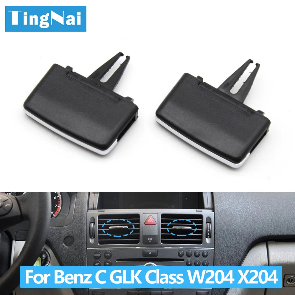Car Front AC Air Vent Outlet Tab Clip Repair Kit For Mercedes Benz C GLK Class W204 X204 C180 C200 C260 GLK260 GLK300 GLK350