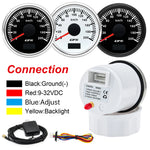 52MM Digital GPS Speedometer Gauge with Antenna | 7 Color Backlight for Car Boat Marin close-up view