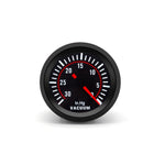 2″ 52mm 7-in-1 Car Gauge Set with Smoke Lens | Tachometer, Boost, Vacuum, Temp, Oil Pr close-up view