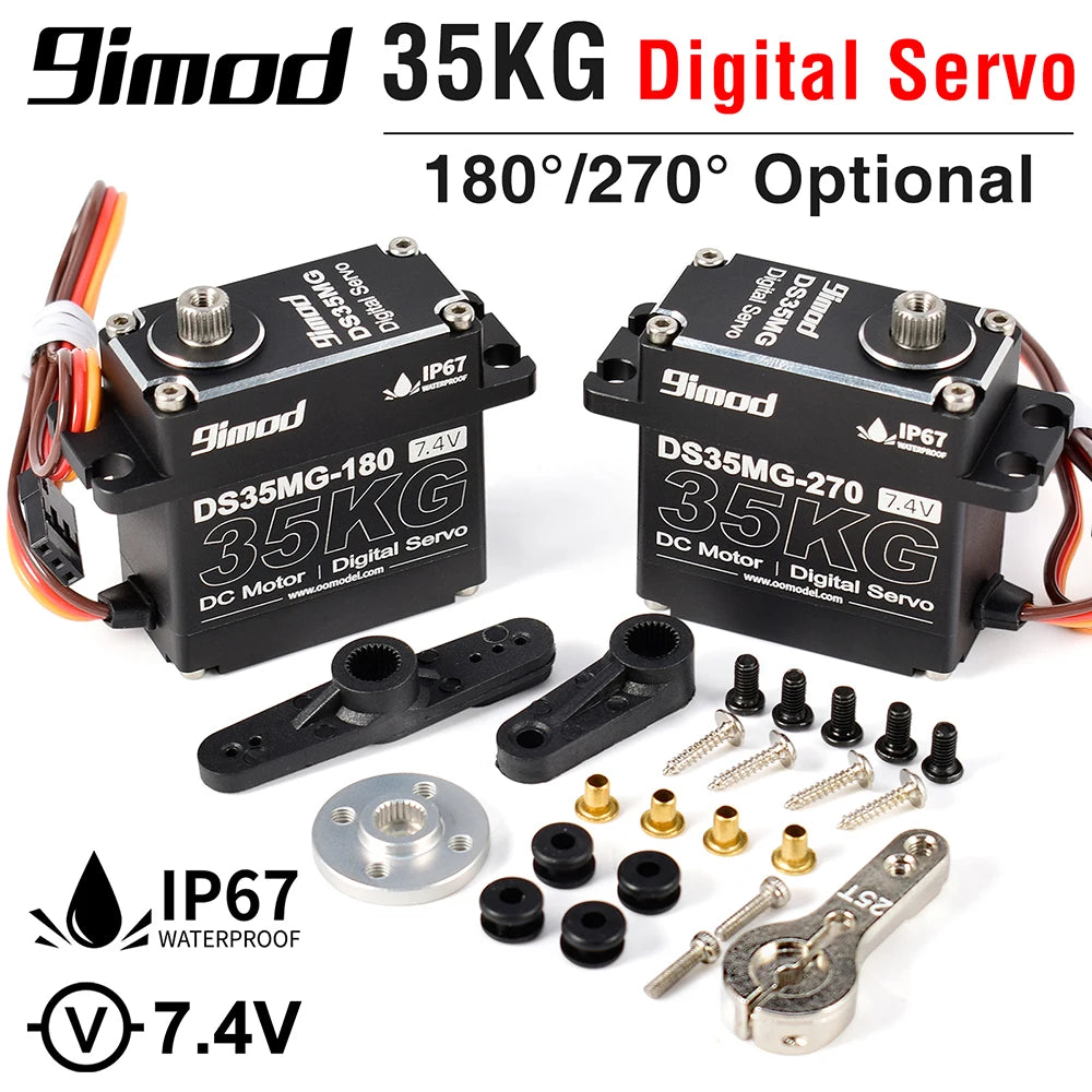 9imod DS35MG Waterproof Metal Gear Servo for 1:8 1:10 RC Crawler SCX10 TRX4 D90