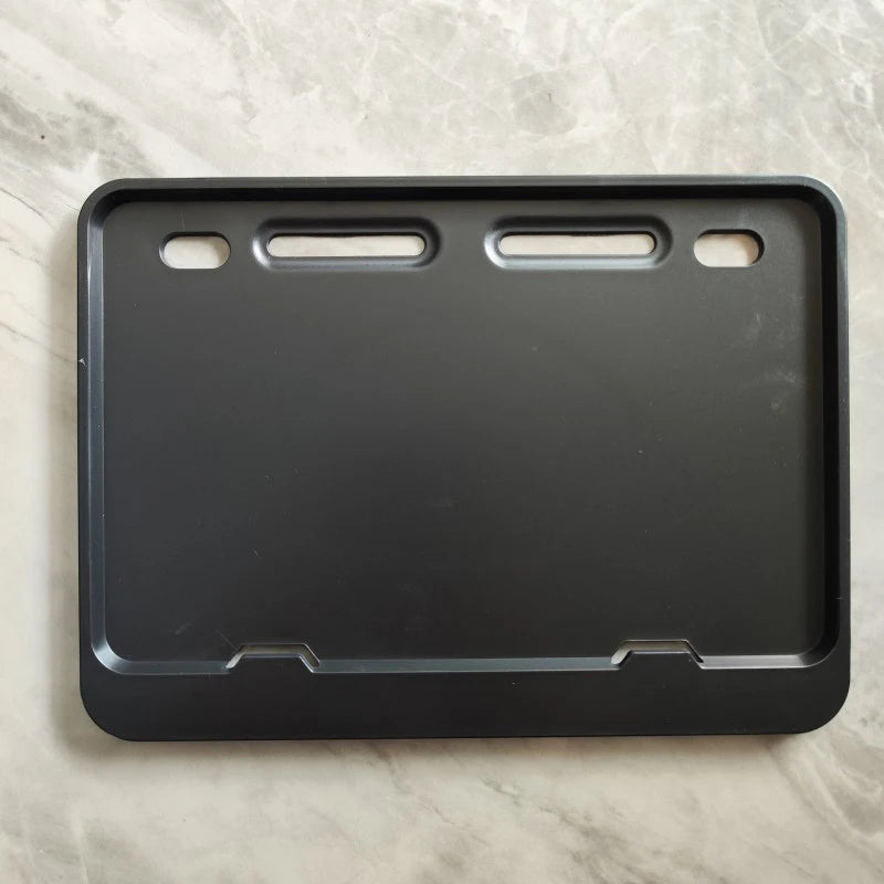 Universal Motorcycle License Plate Frame & Holder | Rustproof, Front & Rear lifestyle view