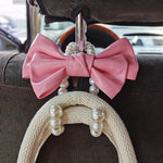 Bowknot Pearl Car Seat Back Organizer Clip Hanger detail view
