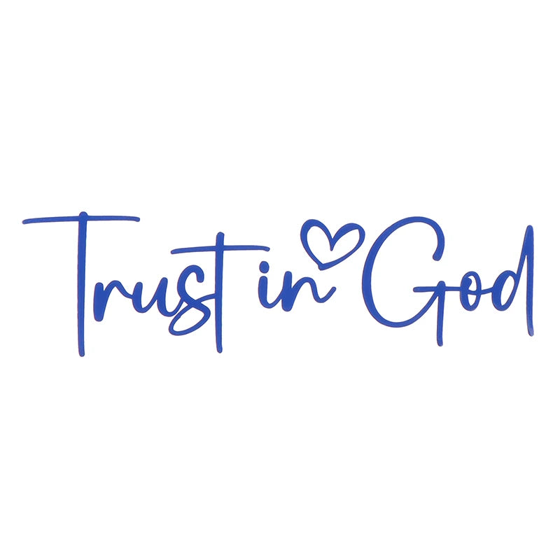 Trust In God Mirror Decal | Car Decals For Women, Christian Faith Vinyl Decal alternate view