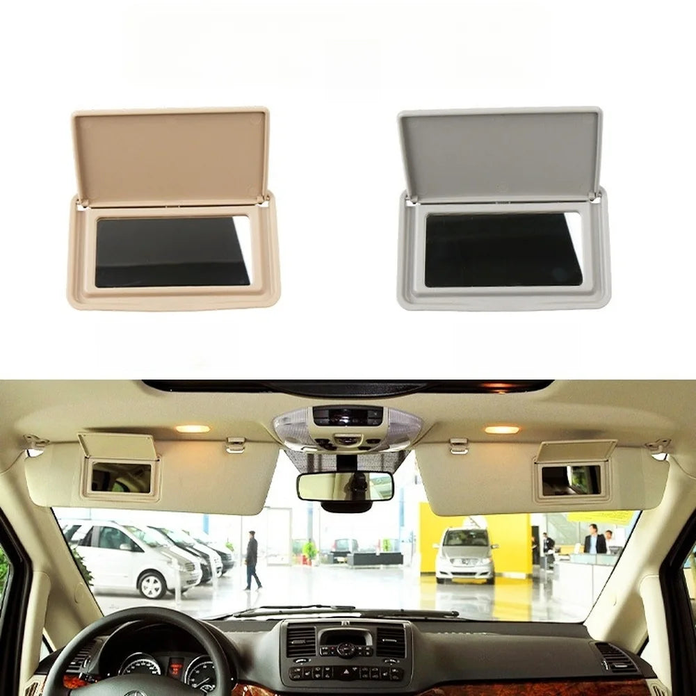 Car Sun Shade Visor Makeup Cosmetic Mirror Cover For Mercedes C Class W202 W210 Makeup Mirror Cover Car Interior Parts
